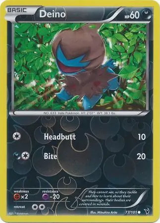 Noble Victories Deino #77/101 reverse holo